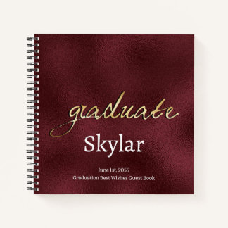 Carnet Élégant Chic Black Gold invité