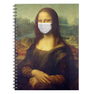 Carnet Élégant Chic Green Mona Lisa Covid 19 Peinture
