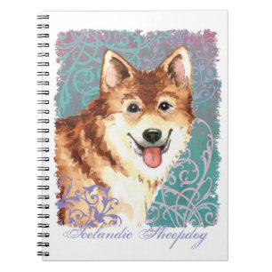 Carnet Elégant chien islandais