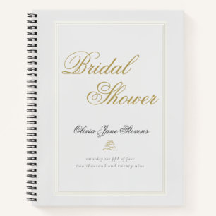 Carnet Elegant Classy ivoire Fête des mariées Cadeau