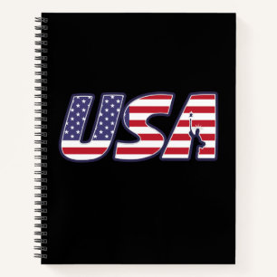 Carnet Élégant drapeau américain