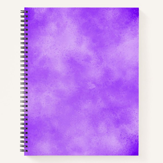 Carnet Elégant effet nuage de tempête bleu motif (Devant)