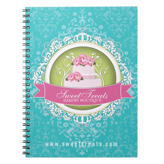 Carnet élégant et lunatique de gâteau (Devant)