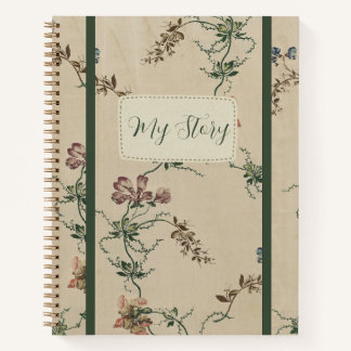 Carnet Elegant Floral Antique Pattern