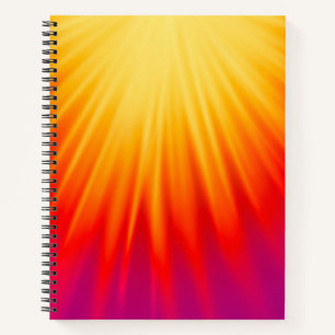 Carnet Elégant jaune et rouge Abstrait