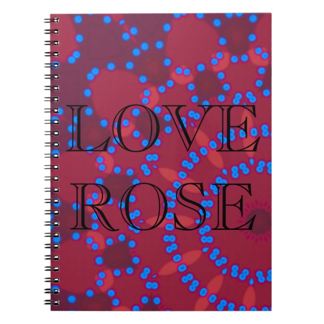 Carnet Élégant - MANDALA - ROSE - ROUGE (Devant)