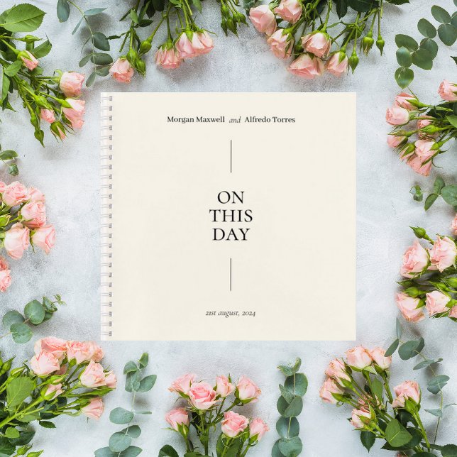 Carnet Elegant Minimalist Wedding Guest Book (Créateur téléchargé)