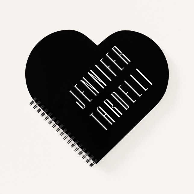 Carnet Élégant minimaliste moderne Votre nom (Devant)