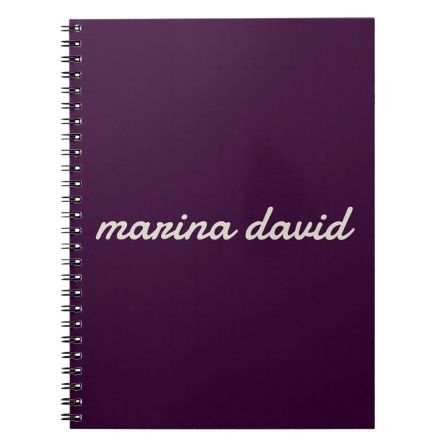 Carnet Élégant moderne personnalisé (Devant)
