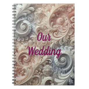 Carnet Élégant Motif de dentelle Pastel Gradient
