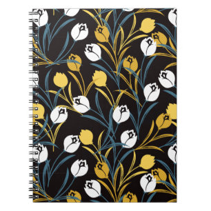 Carnet Élégant motif floral de Tulipe