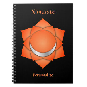 Carnet Élégant Namaste Orange Sacral Chakra Personnaliser