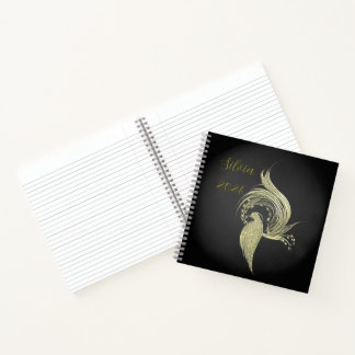 Carnet Elegant Nature Art on Black notebooks 