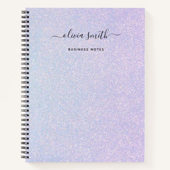 Carnet Elégant Pastel Dreamy | Bleu et rose (Devant)