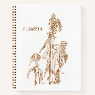 Carnet Elegant Personalized Botanical Illustration