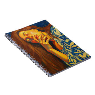 Carnet Elegant Portrait Oil Painting Photo Notebook