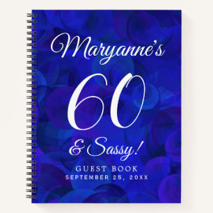 Carnet Elégant Royal Blue 60 & Sassy Birthday Party
