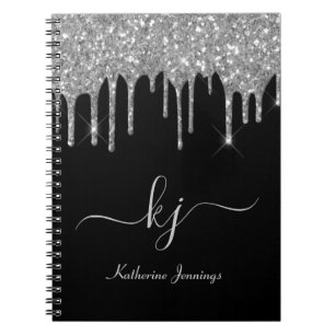 Carnet Élégant Silver Grey Parties scintillant Drivers Mo