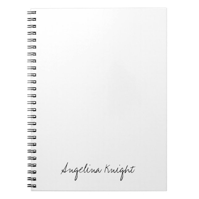 Carnet Élégant stylé tendance unique écriture manuscrite  (Devant)