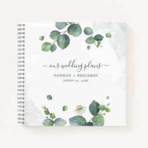 Carnet Elégant Wedding planner de verdure Eucalyptus