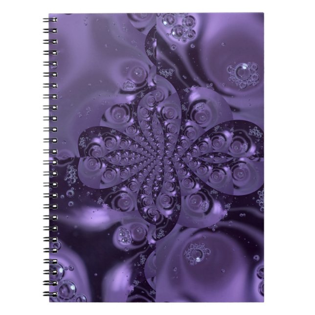 Carnet Élégante étincelle Royale Purple Liquide (Devant)