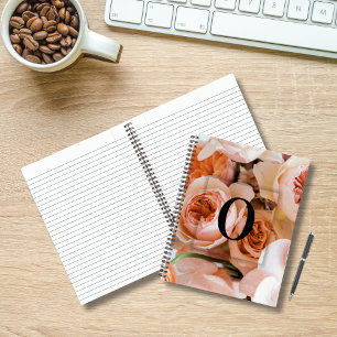 Carnet Élégante Lettre initiale personnalisée O Monogramm