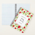 Elégante liste de cadeaux Baby shower fraise