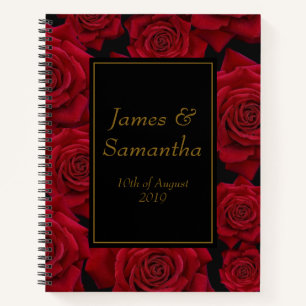 Carnet Élégante Rose rouge - Wedding planner