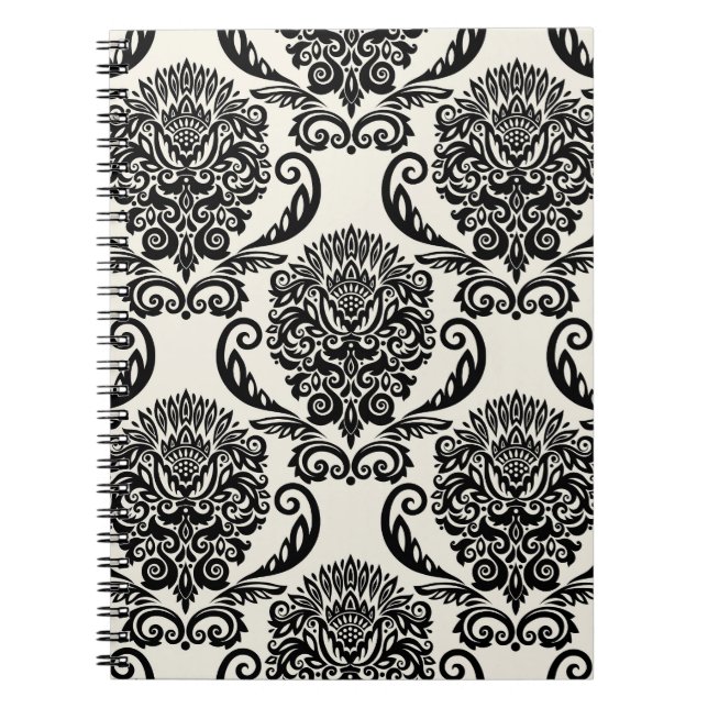Carnet Éléments décoratifs, dessin sans couture libre. (Devant)