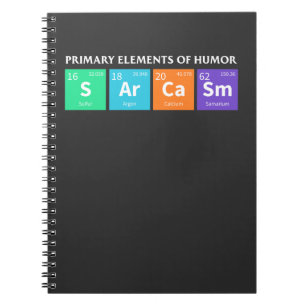Carnet Éléments primaires de sarcasme de la Science