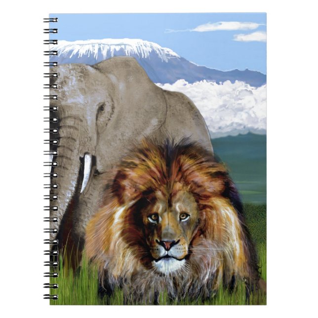 CARNET ÉLÉPHANT DE LION (Devant)