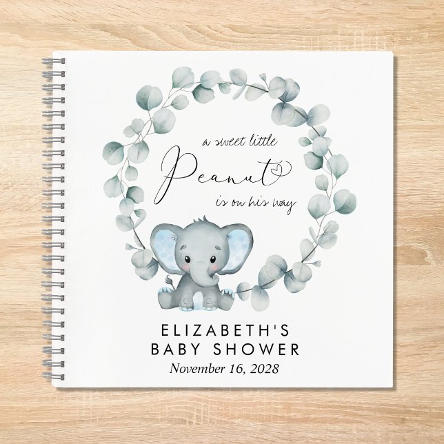 Carnet Eléphant Eucalyptus Baby Boy Douche (Créateur téléchargé)