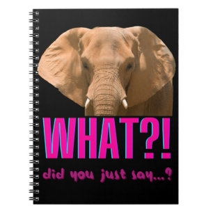 Carnet Elephant Que Viens-Tu De Dire ?