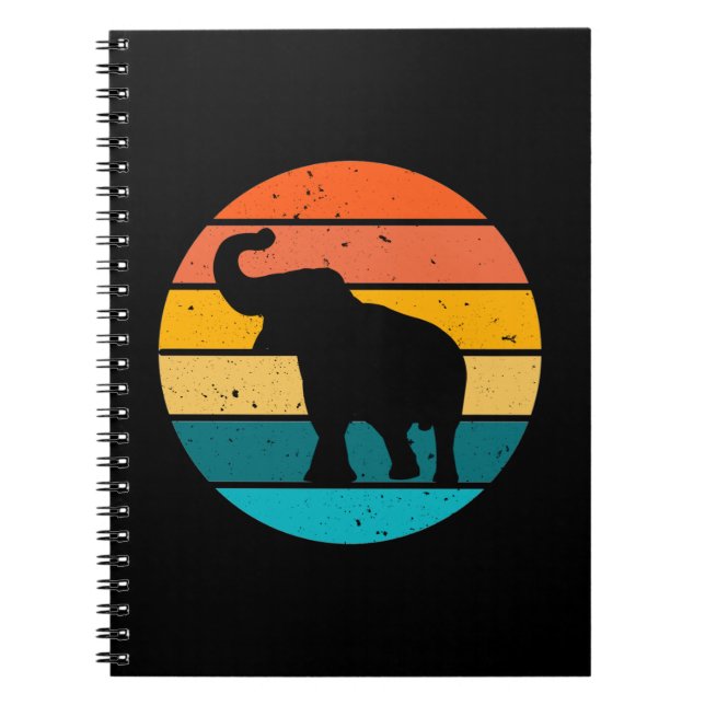 Carnet Eléphant rétro (Devant)