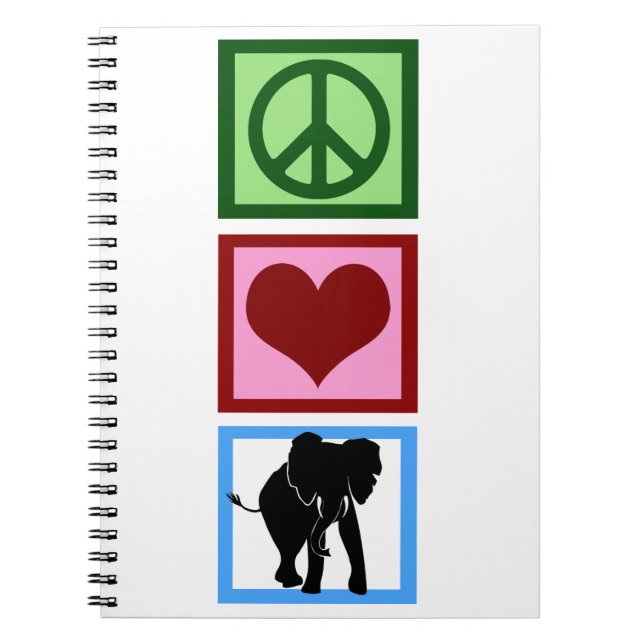 Carnet Eléphants d'amour pour la paix (Devant)