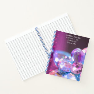 Carnet Élève de la classe des joyaux violets bleus mystiq