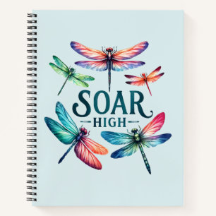 Carnet Élevée - Dragonfly Colorated Inspirational