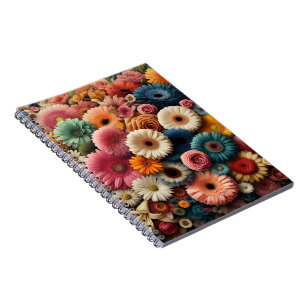Carnet Élever votre espace coloré Gerbera Daisy Floral