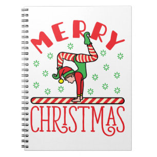Carnet Elfe de Noël en flammes