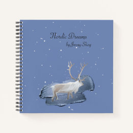 Carnet Elk neige Dusty Bleu