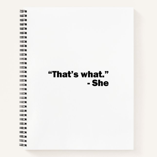 Carnet Elle A Dit : (Devant)