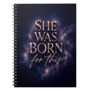 Carnet Elle Est Née Pour Cela - Citation Dark Aesthetic