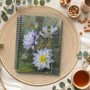 Carnet Ellis Rowan Bleu Blanc Eau Lily Fleurs Vintages