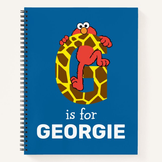 Carnet Elmo Alphabet | G Giraffe (Devant)