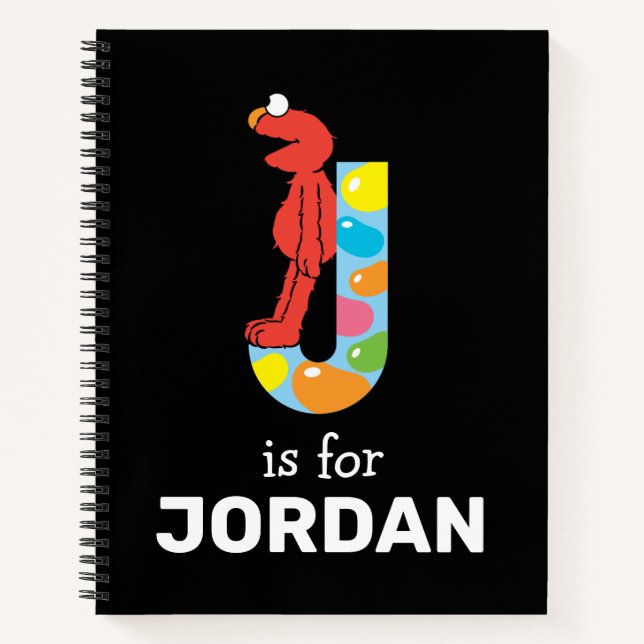 Carnet Elmo Alphabet | J Jelly Bean (Devant)