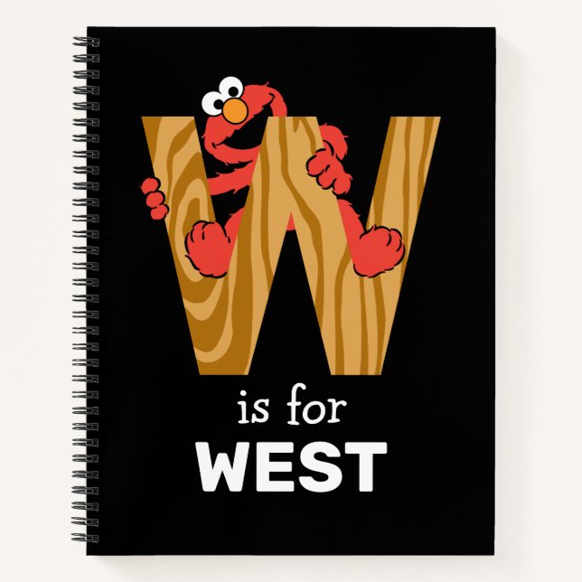 Carnet Elmo Alphabet | W Bois (Devant)
