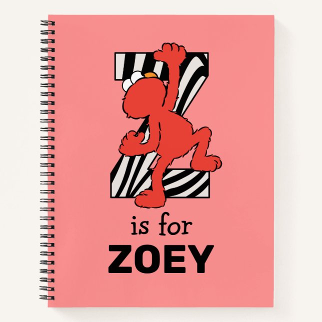 Carnet Elmo Alphabet | Z Zebra (Devant)