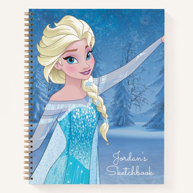 Carnet Elsa | Magie d'hiver - Croquis personnalisé (Devant)