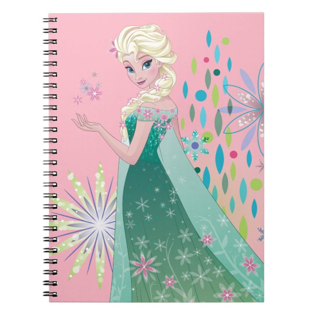 Carnet Elsa | Souhait d'été avec fleurs (Devant)