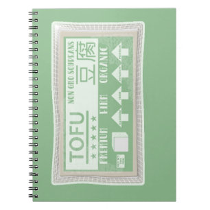 Carnet Emballage alimentaire Tofu Pop art
